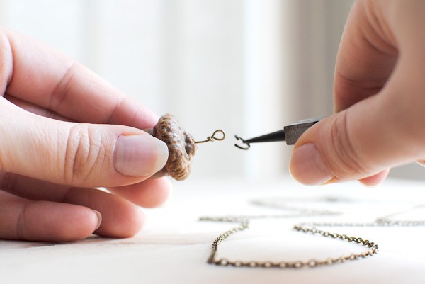 DIY Acorn Necklace